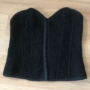 Black corset blouse